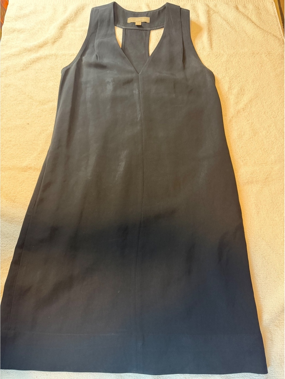 Banana Republic Black Sleeveless Shift Dress Size 0 - #1747